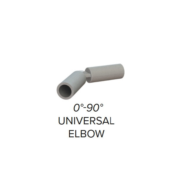 KeyLink 0 to 90 degree universal elbow