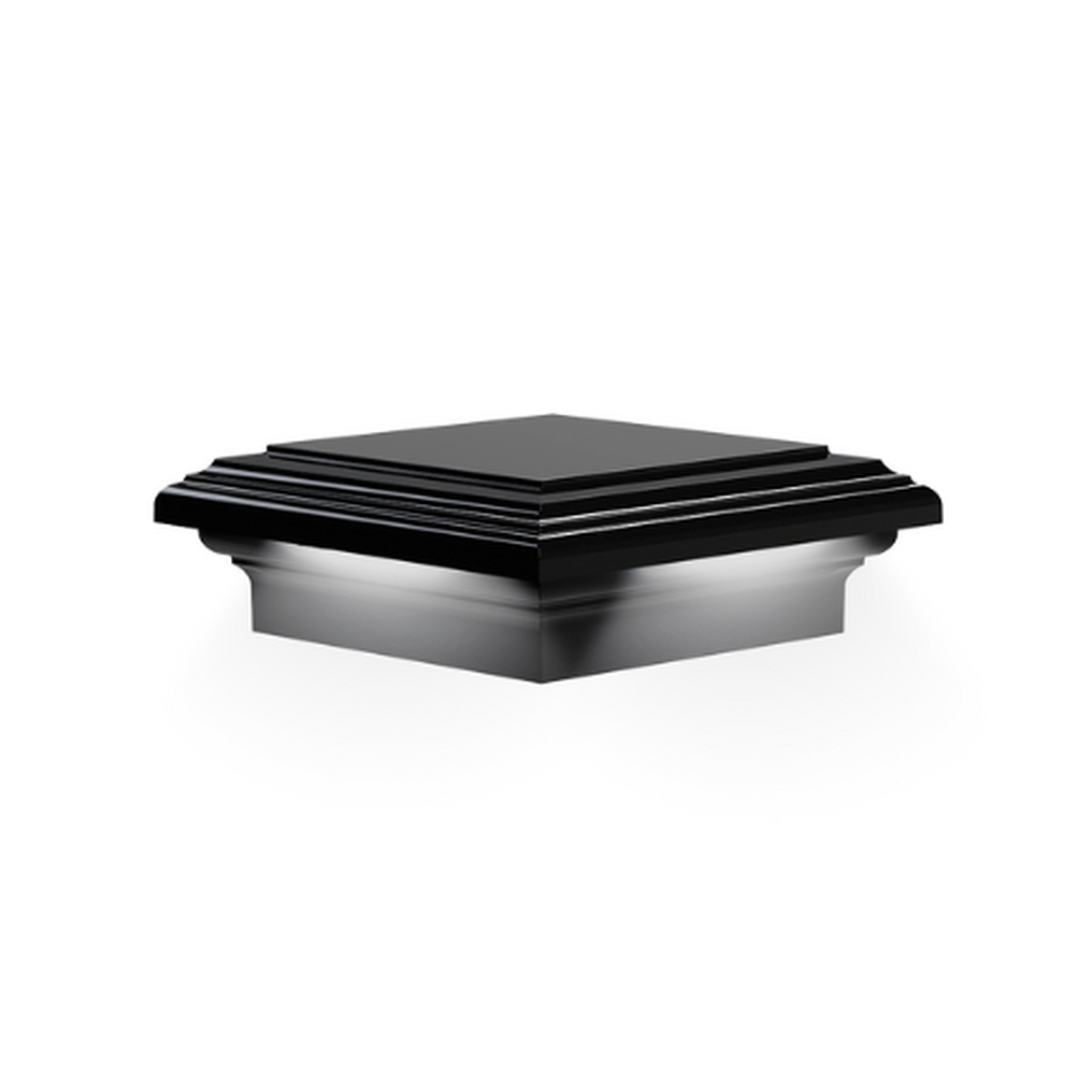 KeyLink Low Voltage down lighted post cap with a flat top