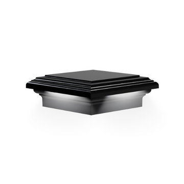 KeyLink Low Voltage down lighted post cap with a flat top