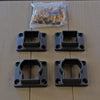 KeyLink Outlook level black 4/pk of rail brackets