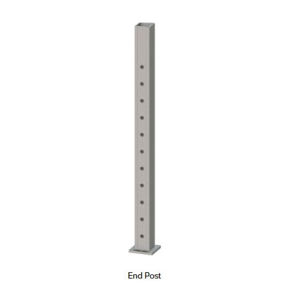 KeyLink Surface Mount Post for Horizontal Cable 2.5-inch End Post