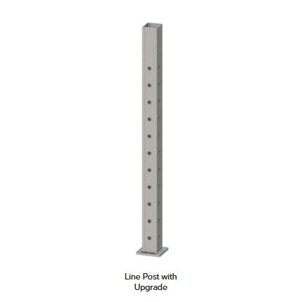 KeyLink Surface Mount Post for Horizontal Cable 2.5-inch Upgraded Line Post