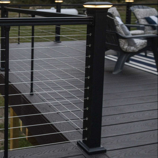 KeyLink Cable horizontal cable corner surface post 3.25 in x 3.25 in