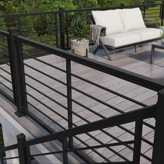 Rod Baluster Railing Rod Railing System: KeyLink American Series Rail Kit | Deck & Rail Supply