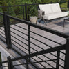 KeyLink American Series Rod Rail Railing Kits with aluminum round horizontal rods or horizontal balusters.
