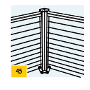 Modern 45 degree post kits transition cable railing at 45 degrees for clipped deck corners and more!