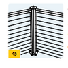 Modern 45 degree post kits transition cable railing at 45 degrees for clipped deck corners and more!
