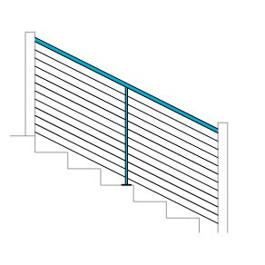 Modern DesignRail Kits (SR) 36 in. Stair Rail Kit – Deck & Rail Supply