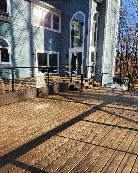 What is the best cable drink railing?Feeney Modern Cable and Composite decking collide to form the perfect deck and cable drink rail.