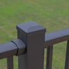 Dekpro 3" Post cap installed on top of aluminum post.
