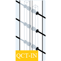Quick Connect Double Terminating line or intermediate post ends two runs with two sets of qc fittings