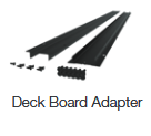 6ft. Drink Rail Adapter or deck board adapter by RDI with two rails, and fasteners to attach a flat board to the top rail.