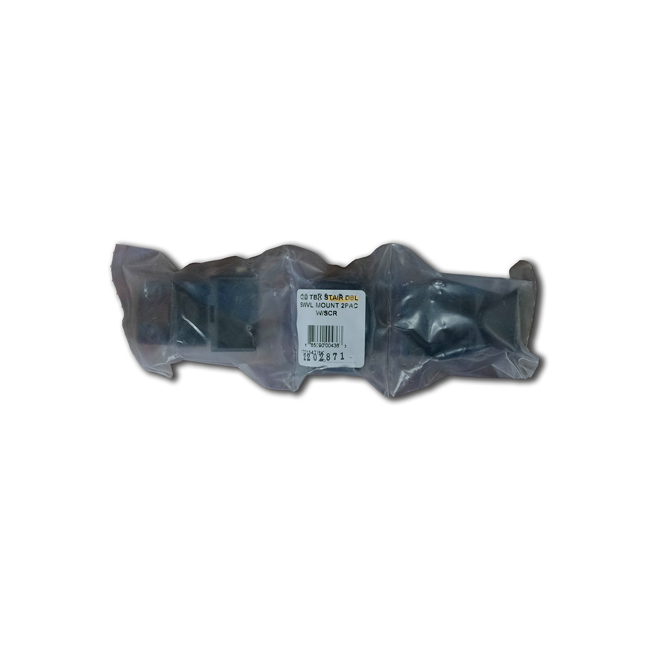 Westbury Stair Double Swivel Mount in packaging from the Front side.