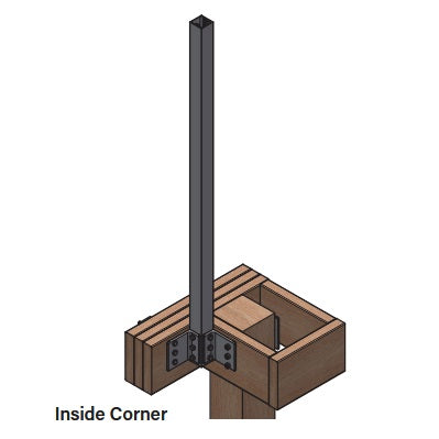 Inside westbury fascia bracket corner post