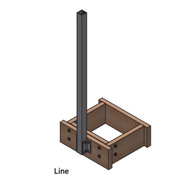 westbury line post example (post not included)