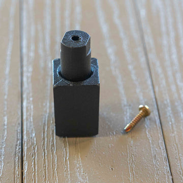 Westbury Rail Support Black Fine Texture Adjustable under rail leg support foot