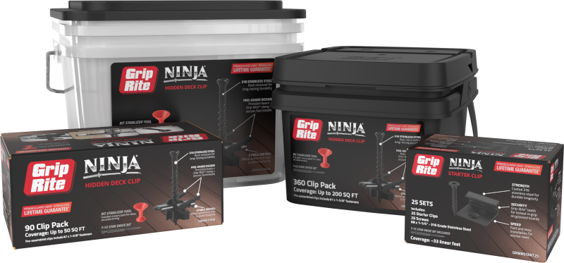 Grip Rite Ninja Deck Clip Sizes and profile options