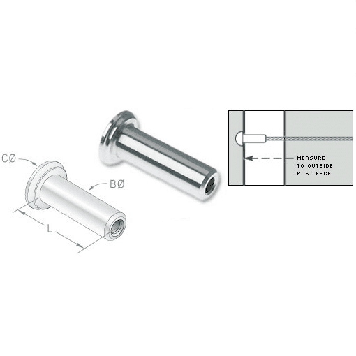 Supply & Quick 3146 Connect Deck Inset Feeney Rail Fitting 1/8\
