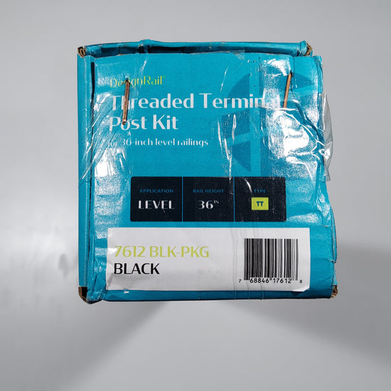 Feeney Treaded Terminal 36" post Kit TT 7612 Black In Box