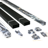 Advantage 6 foot level railing kit in black texture