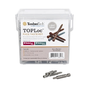 Light Gray 350 screw count 100sqft Toploc Face Screw Box Package