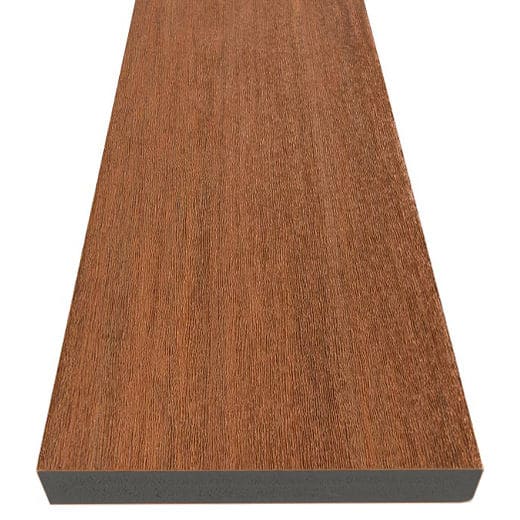 Cypress azek deck board side profile view 