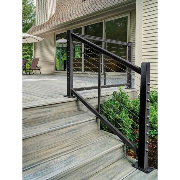 Feeney CableRail Kits metal post blak railing stairs