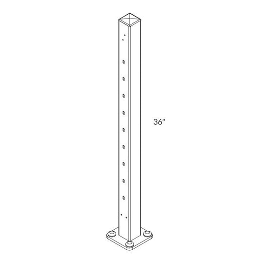 36 inch threaded terminal stair_ stair railing has a maximum required height of 36 inches
