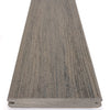 Gray wood plastic composite capped with cap stock reserve driftwood side profile