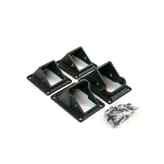 Stair Bracket Set four pack advantage fixed pitched stair rail to post bracket mounting kit advatage rail only