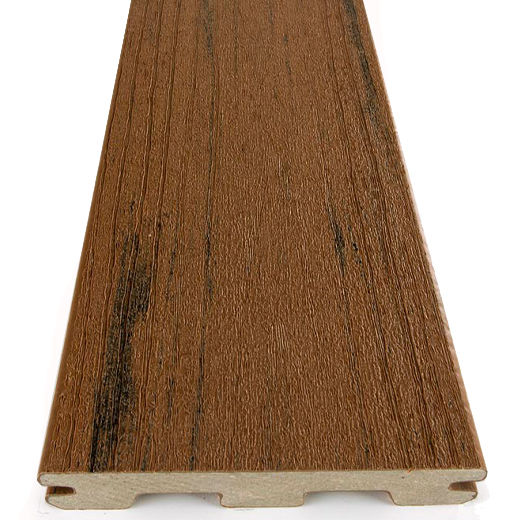 Brown Oak Terrain Decking Profile Side View 