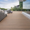 Brown outdoor deck tres composite decking antique leather reserve