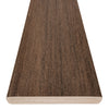 Side profile view of english walnut deck board non-grooved decking