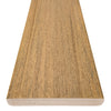 Weathered teak, a new vintage collection profile has rich light color teak profile with mid-tan streaking