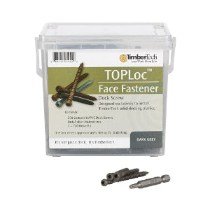 Dark Gray 350 screw count 100sqft Toploc Face Screw Box Package