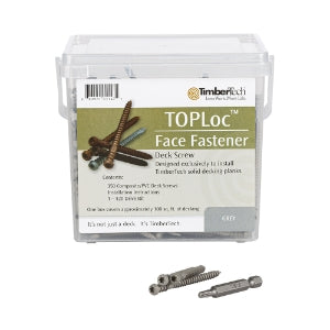 Gray 350 screw count 100sqft Toploc Face Screw Box Package