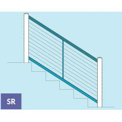 Feeney SR Stair Rail Kit DesignRail Kits for stair between 29 and 34 degrees